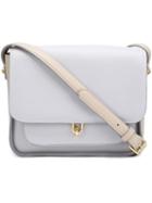 Derek Lam 10 Crosby Foldover Crossbody Bag, Women's, Grey, Nappa Leather