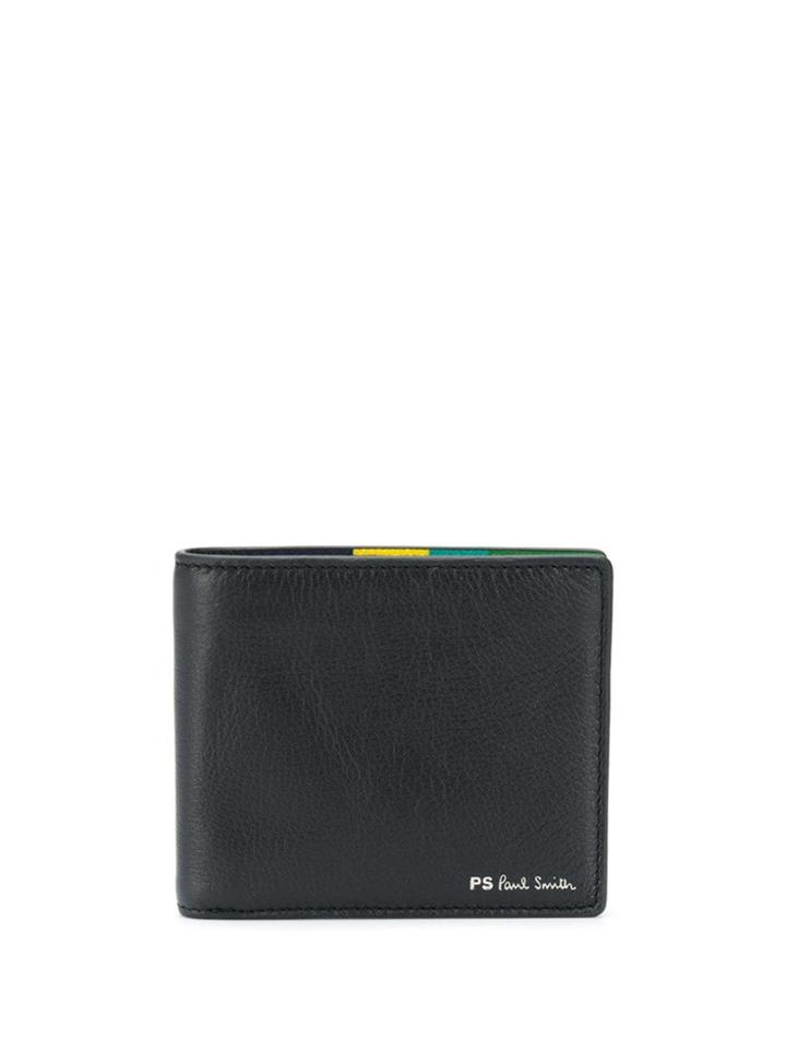 Ps Paul Smith 'stripe' Bifold Wallet - Black