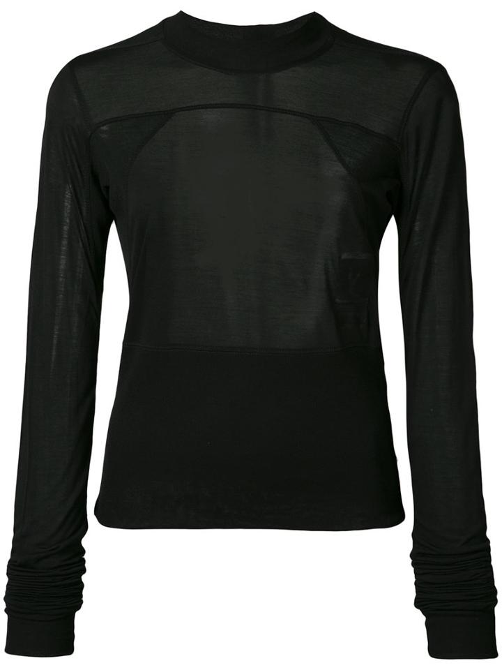 Rick Owens Drkshdw - Plinthe Top - Women - Viscose - S, Black, Viscose