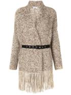 Brunello Cucinelli Belted Wrap Cardigan - Neutrals