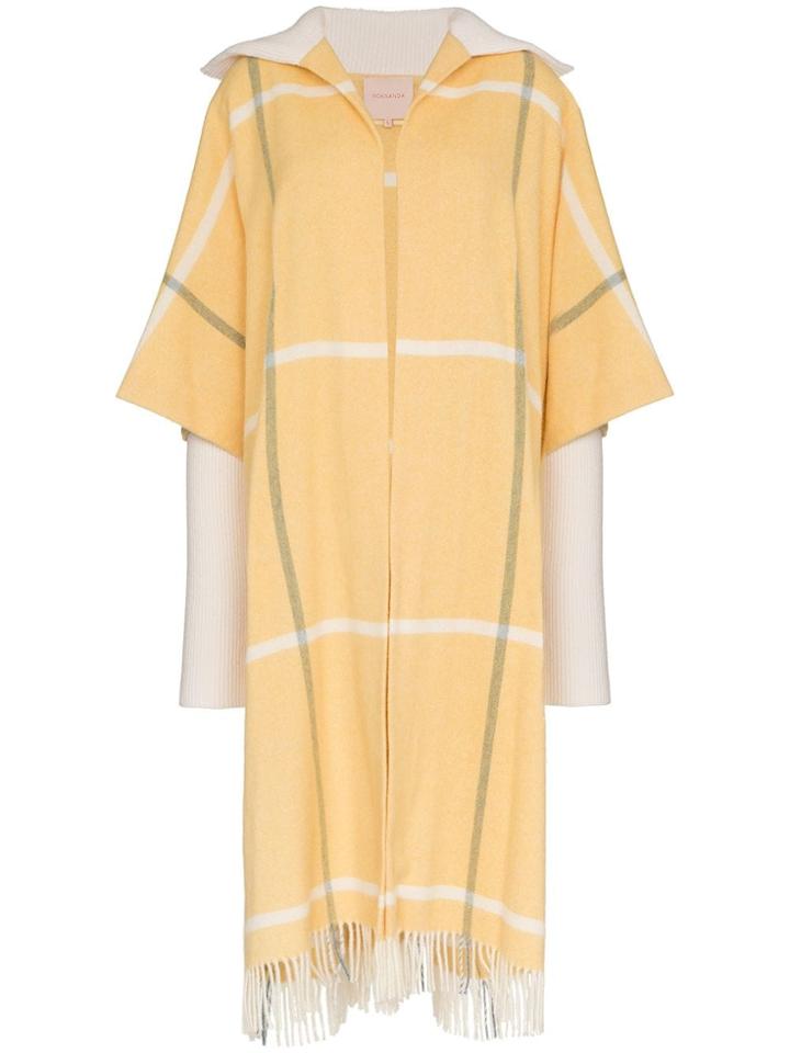 Roksanda Leisha Blanket Coat - Yellow