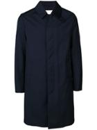Mackintosh Navy Storm System Wool 3/4 Coat Gm-001bs - Blue