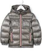 Moncler Kids 'salvator' Padded Jacket, Boy's, Size: 10 Yrs, Grey