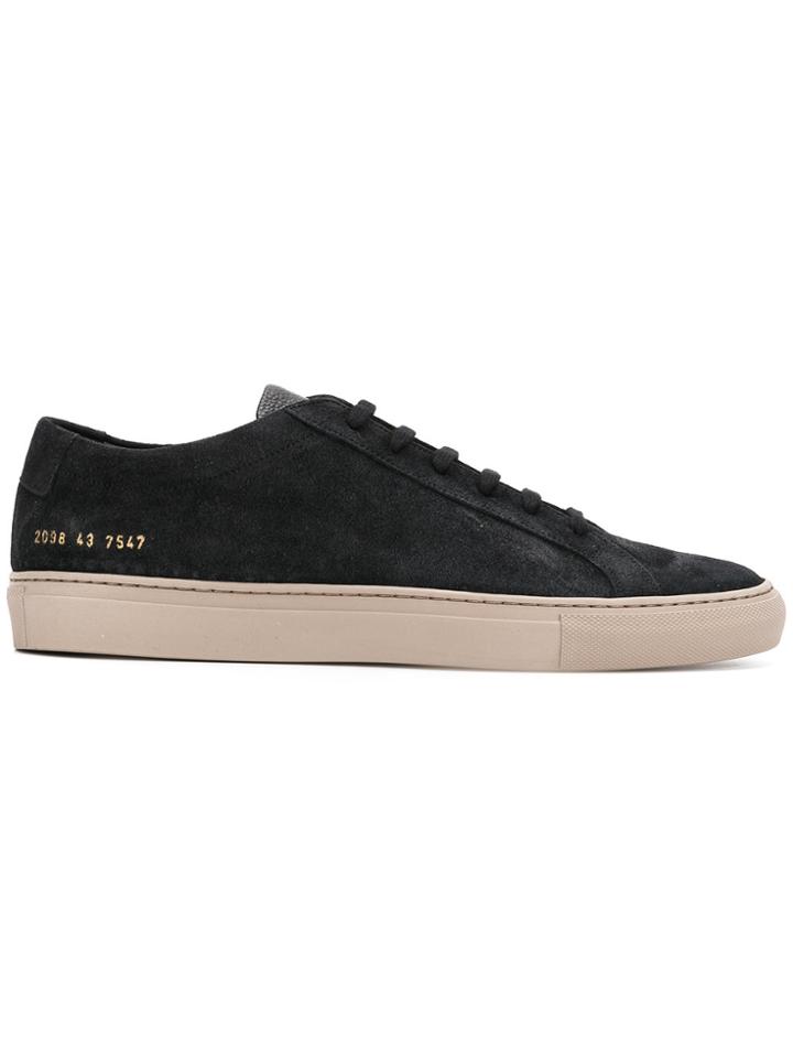 Common Projects Waxed Achilles Low Top Sneakers - Black