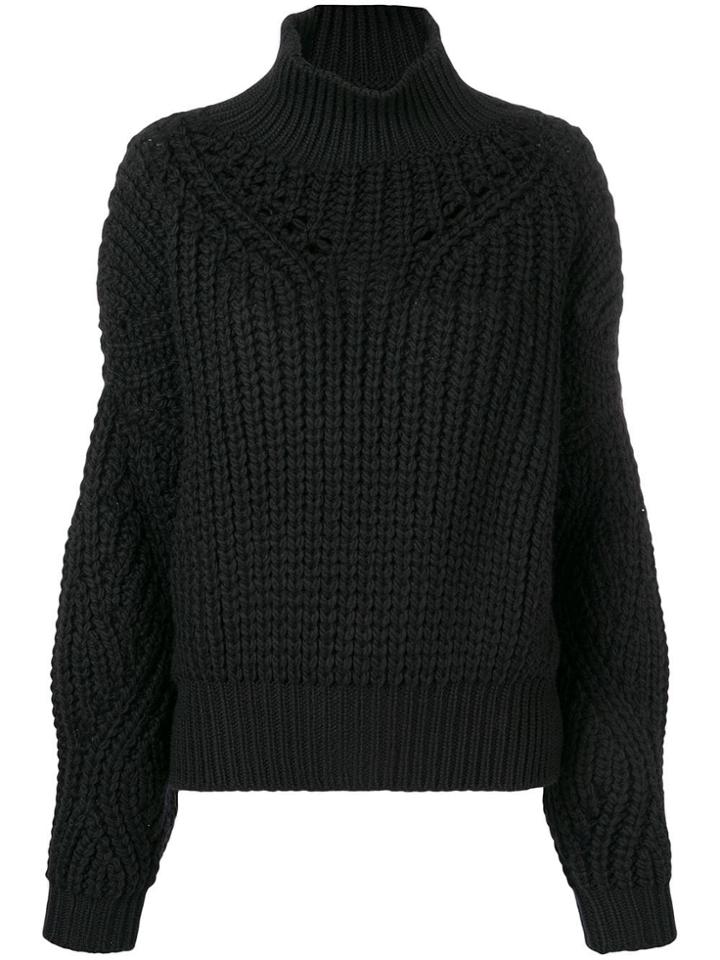 Thom Krom Chunky Knit Jumper - Black