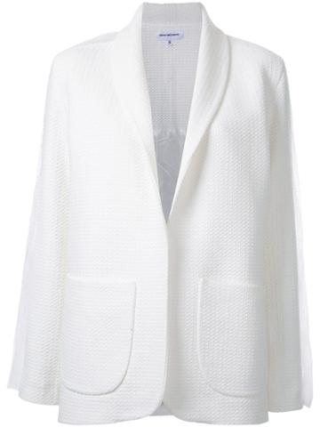 Tatuna Nikolaishvili Frill Detail Blazer - White