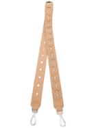Orciani Floral Detachable Shoulder Strap, Women's, Brown, Leather