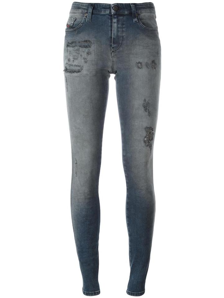 Diesel - 'skinzee' Jeans - Women - Cotton/polyester/spandex/elastane - 28/32, Blue, Cotton/polyester/spandex/elastane