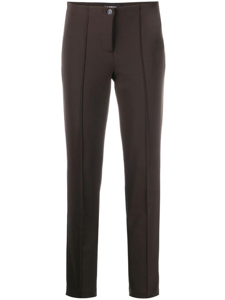 Cambio Slim Leg Trousers - Brown