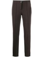 Cambio Slim Leg Trousers - Brown