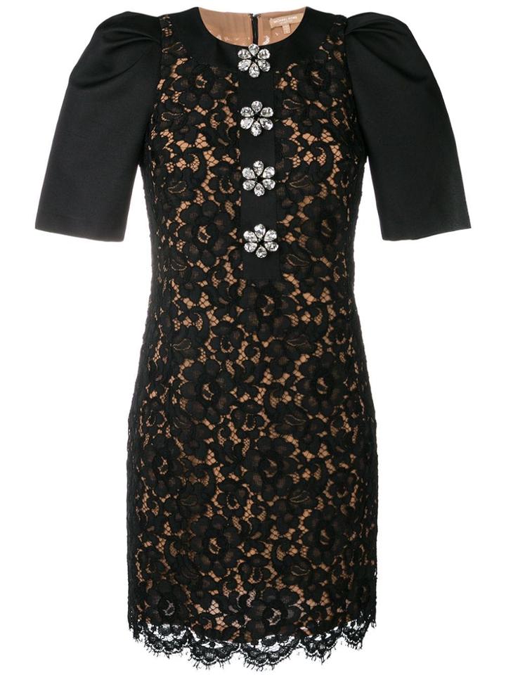 Michael Kors Collection Floral Lace Dress - Black
