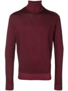 Entre Amis Roll Neck Sweater - Red