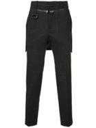 Undercover Removable Skirt Trousers - Black