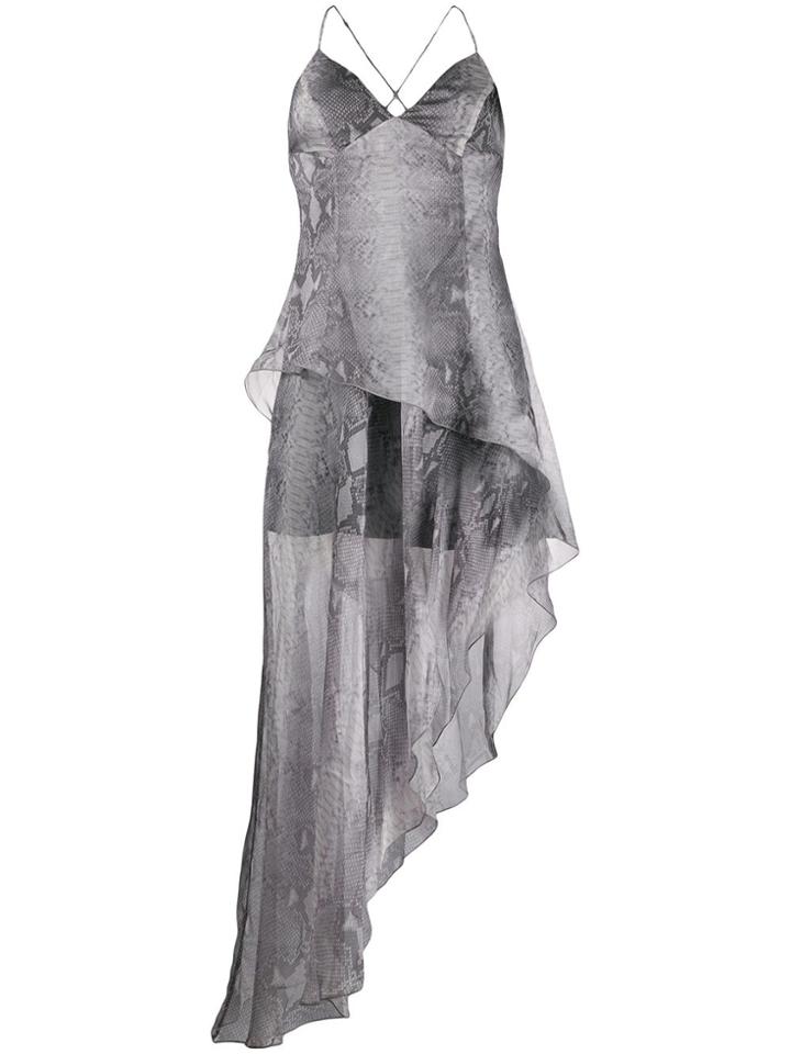 Amiri Printed Python Dress - Silver