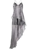 Amiri Printed Python Dress - Silver