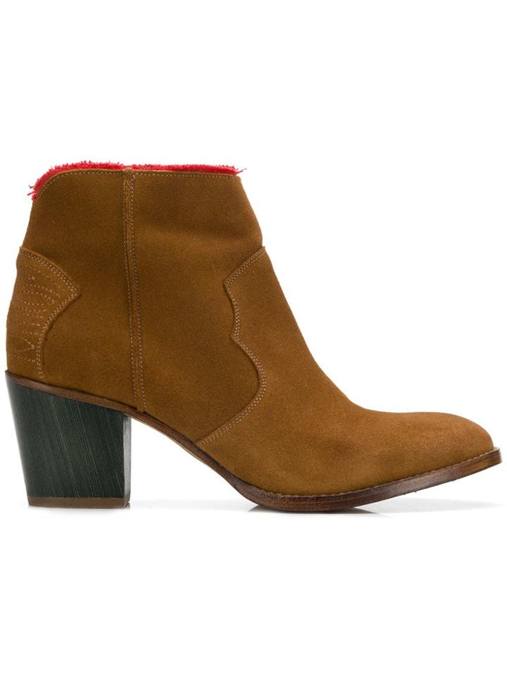Zadig & Voltaire Molly Fray Boots - Brown
