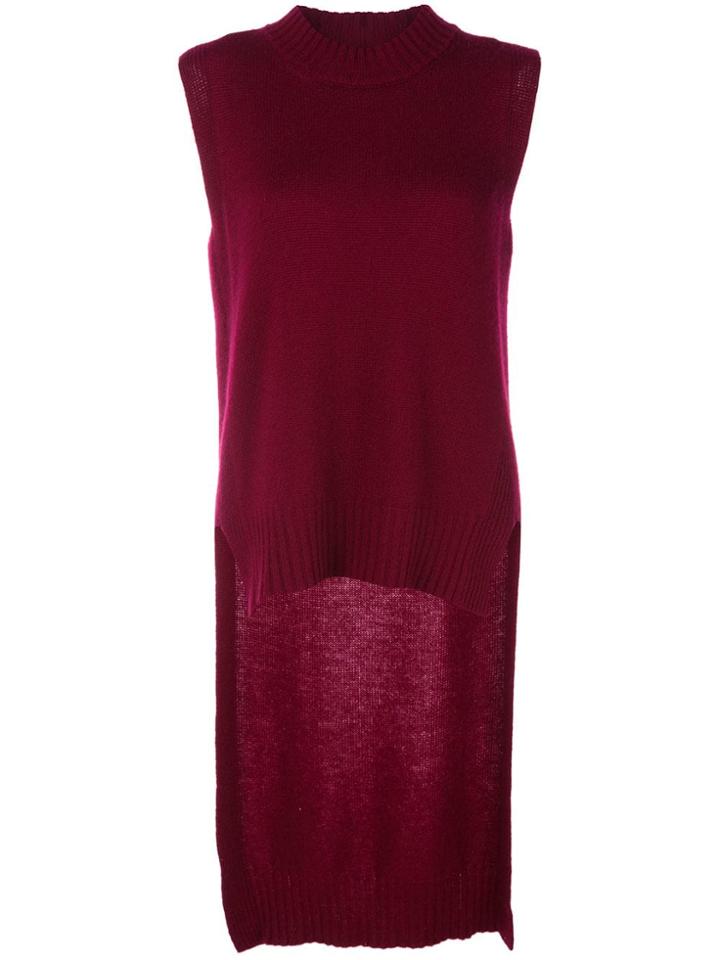 Rosetta Getty Sleeveless Knit Jumper - Red