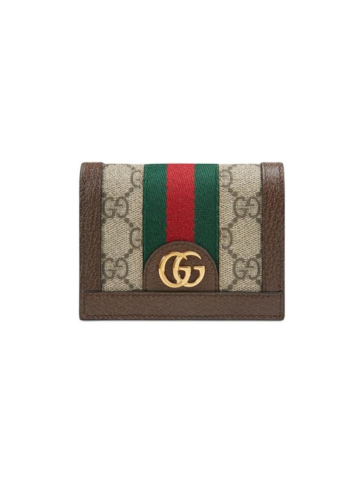 Gucci Ophidia Gg Card Case - Neutrals