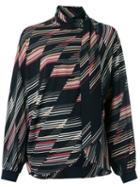 Giuliana Romanno - All-over Print Blouse - Women - Elastodiene/polyester - 38, Black, Elastodiene/polyester