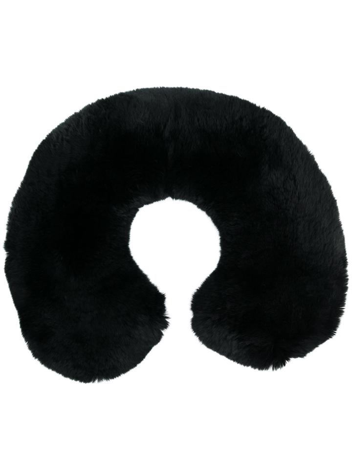 Yves Salomon Peter Pan Collar - Black
