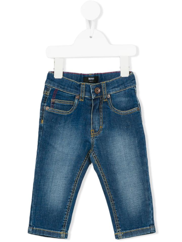 Boss Kids - Regular Jeans - Kids - Cotton/spandex/elastane - 36 Mth, Blue