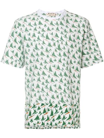 Marni Sail Print T-shirt - White