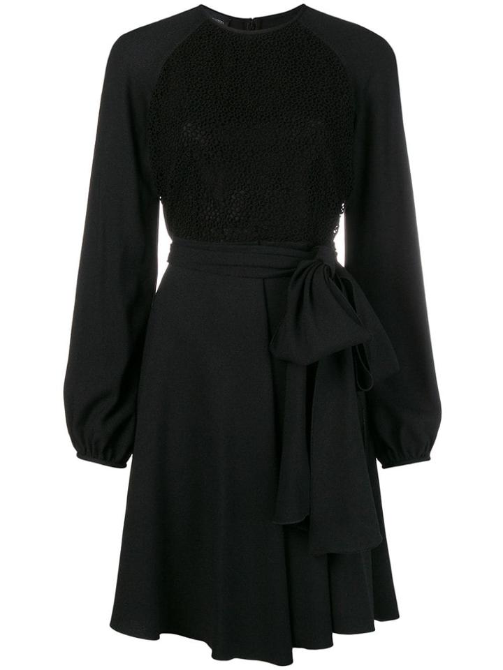 Giambattista Valli Flowy Mini Dress - Black