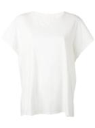 Chloé Ribbed Panel T-shirt, Women's, Size: Small, White, Cotton