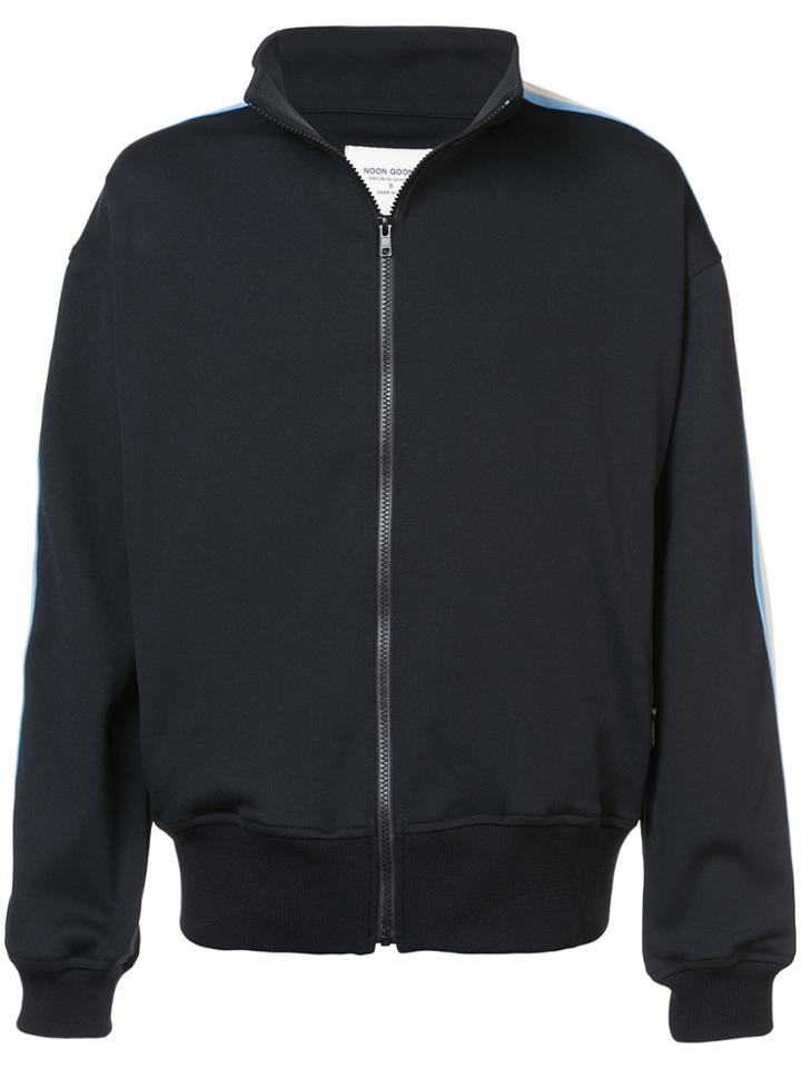 Noon Goons Side Striped Zipped Sweatshirt - Black
