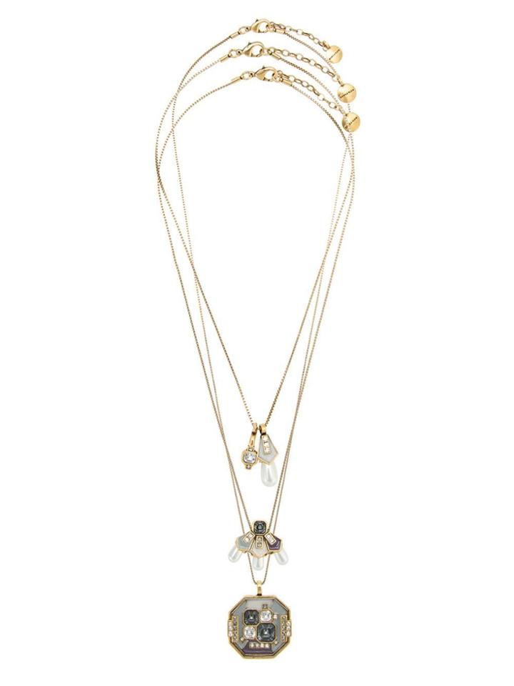 Camila Klein Pendant Triple Necklace - Metallic