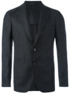 Tagliatore Woven Blazer, Men's, Size: 50, Grey, Cupro/virgin Wool