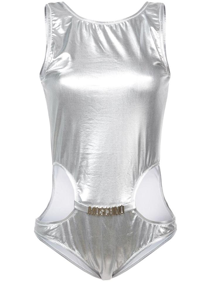 Moschino Metallic Cutout One Piece