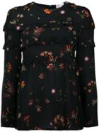 Red Valentino Floral Frilled Top - Unavailable