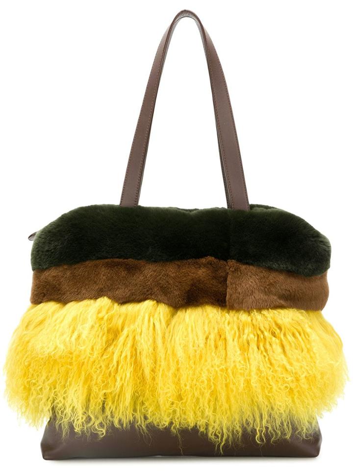 P.a.r.o.s.h. Panelled Tote - Green