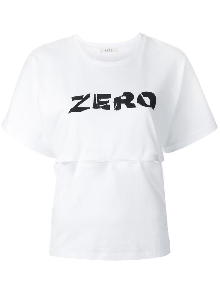 Alyx 'zero' T-shirt, Women's, Size: Xs, White, Cotton