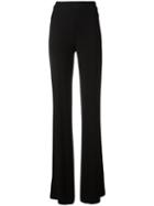 Plein Sud Classic Flared Trousers, Women's, Size: 38, Black, Spandex/elastane/viscose