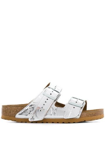 Rick Owens Rick Owens X Birkenstock Arizona Sandals - Silver