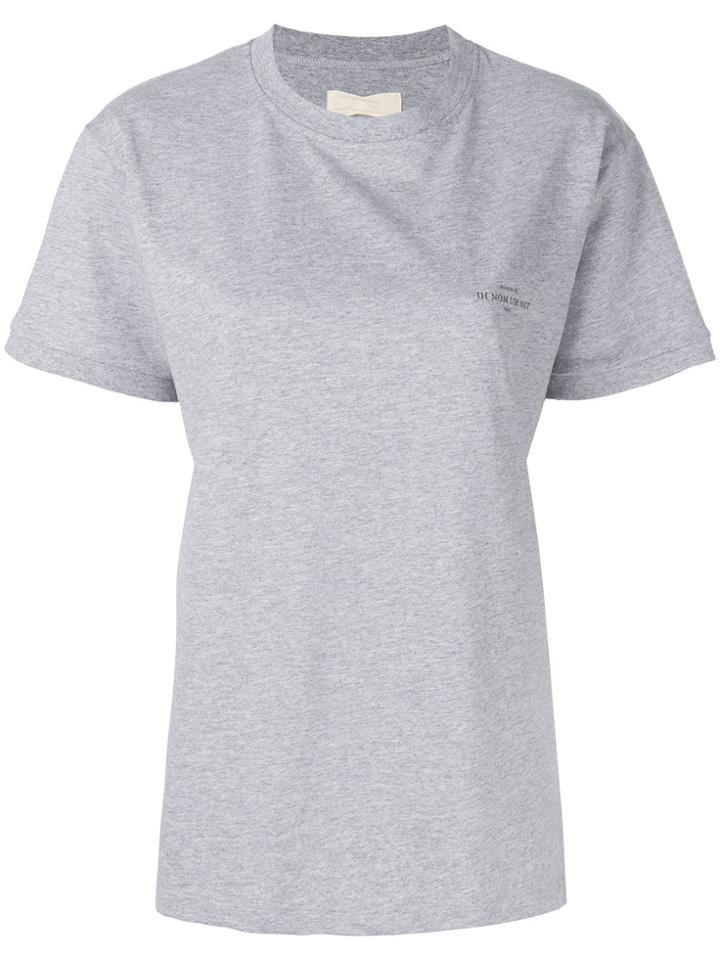 Ih Nom Uh Nit Buyer Back Print T-shirt - Grey