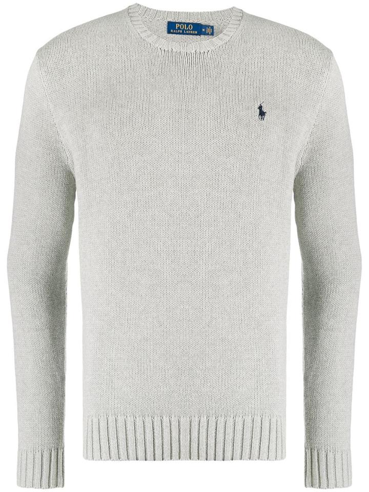 Polo Ralph Lauren Ribbed Knit Jumper - Grey