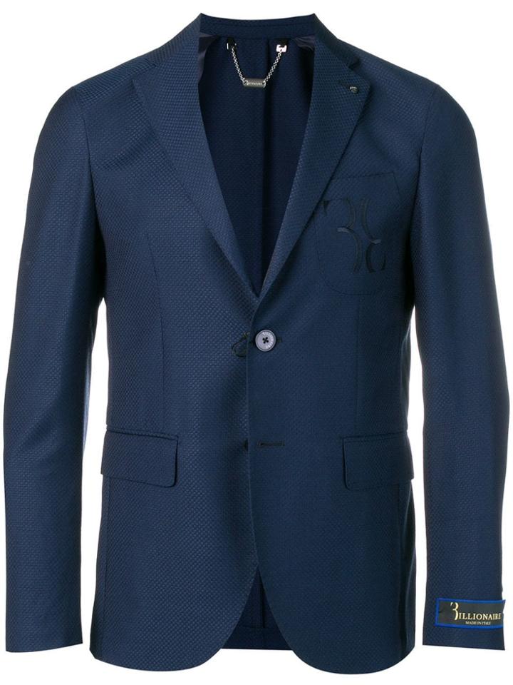 Billionaire Slim Fit Blazer Jacket - Blue
