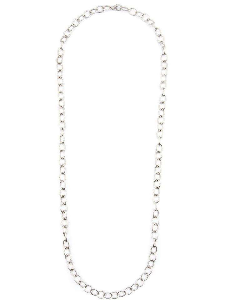 Loree Rodkin 18kt White Gold 32 Link Chain Necklace