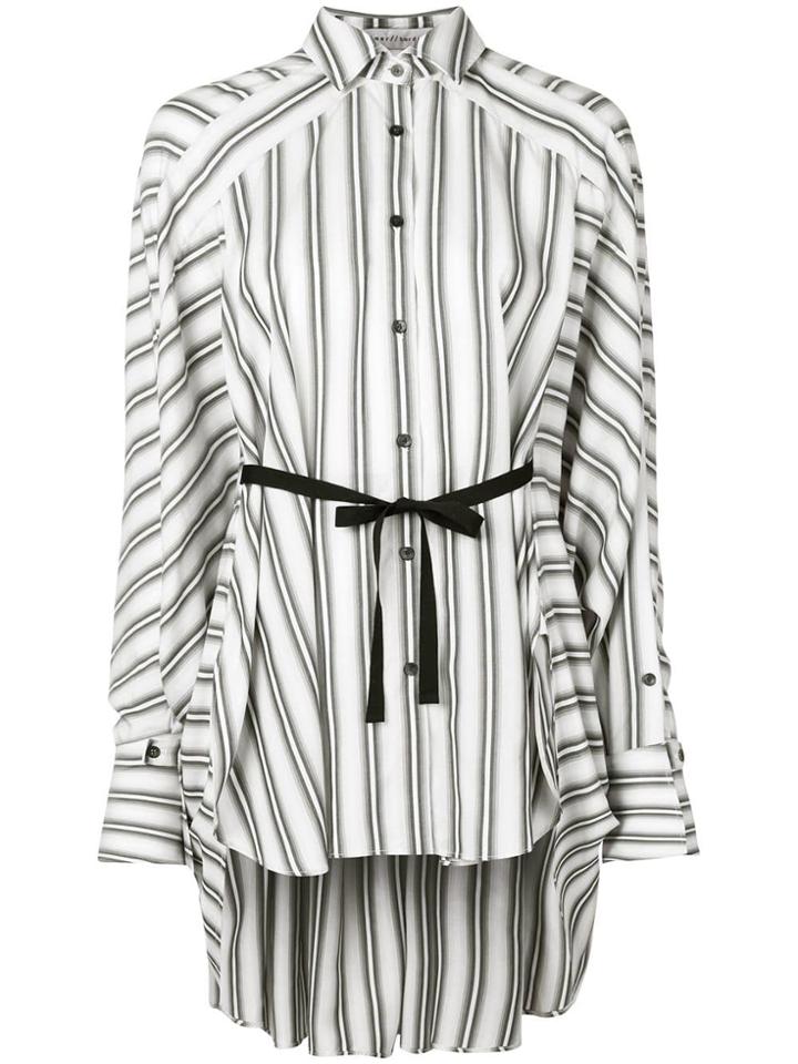 Palmer / Harding Oversized Striped Shirt - White