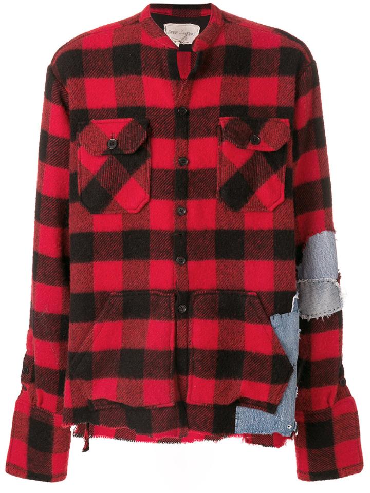 Greg Lauren Checked Shirt - Multicolour