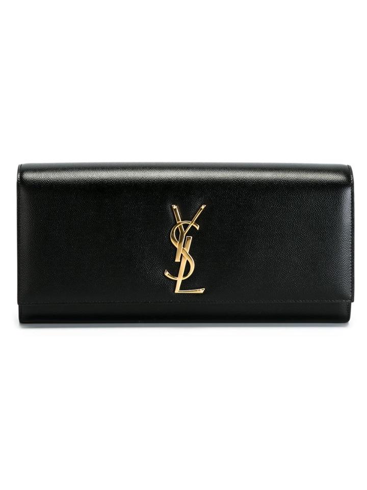 Saint Laurent 'classic Monogram' Clutch - Black
