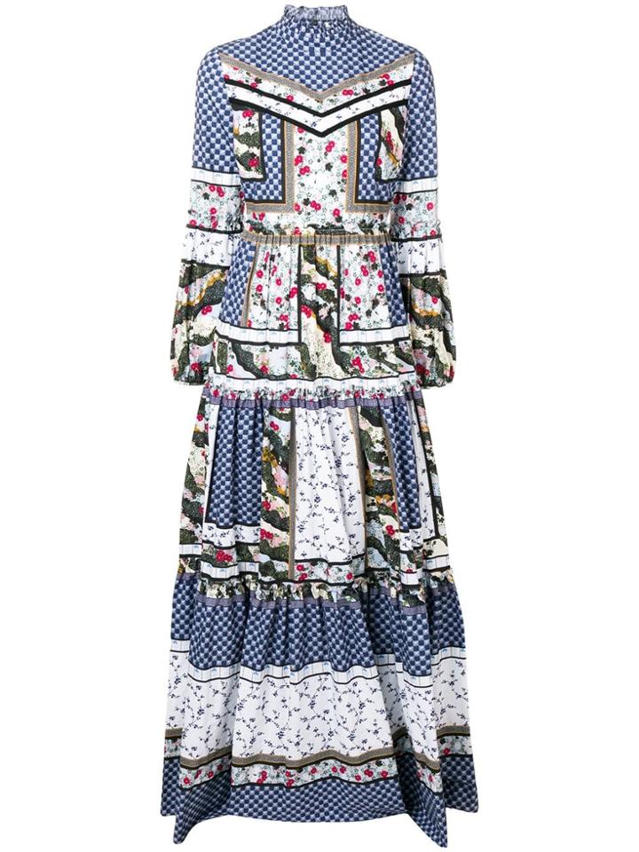 Erdem Cassandra Maxi Dress - Blue