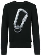 Moncler Printed Crew Neck Sweater - Black