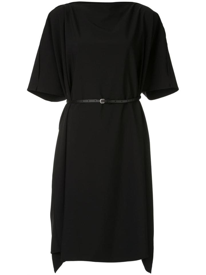 Jean Paul Knott Belted Midi Dress - Black