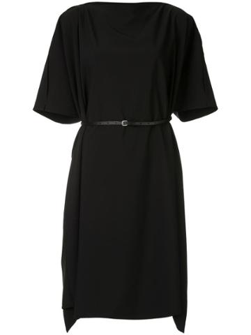 Jean Paul Knott Belted Midi Dress - Black