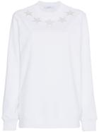 Givenchy Cotton Sweater With Star Appliqués - White