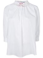 Vivetta Embellished Collar Blouse - White